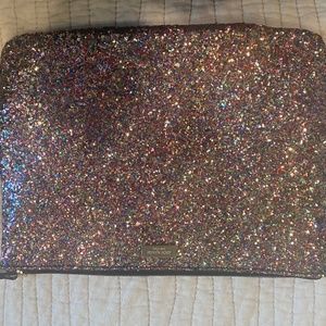 Kate spade multi glitter clutch